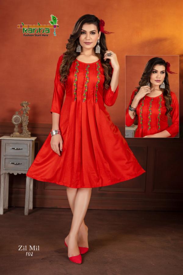 Kanha Zil Mil Fancy Work Designer Exclusive Kurti Collection